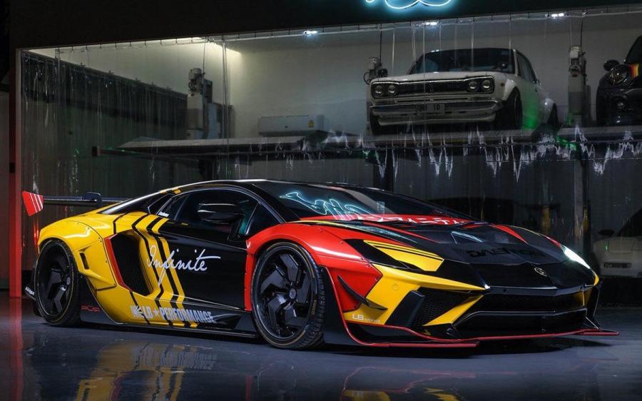 Lamborghini Aventador LX12.V12 by Liberty Walk on PUR Wheels '2019
